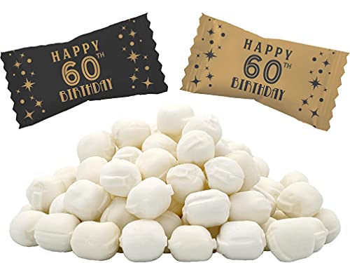 60th Birthday Buttermints, Mint Candies, After Dinner Mints, Butter Mint Candy, Fat-Free, Kosher Certified, Individually Wrapped (55 Pieces) von The Dreidel Company