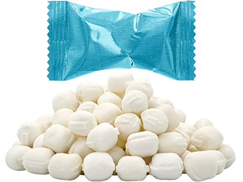 Baby Blue Buttermints, Mint Bonbons, After Dinner Mints, Butter Mint Candy, Fettfrei, Einzeln Verpackt (110 Stück) von The Dreidel Company