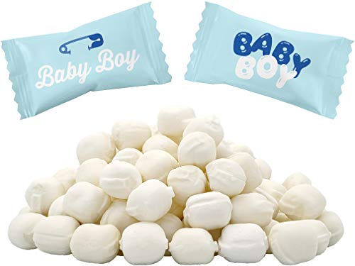 Baby Boy Buttermints, Mint Bonbons, After Dinner Mints, Butter Mint Candy, Fat-Free, Einzeln Verpackt (110 Stück) von The Dreidel Company