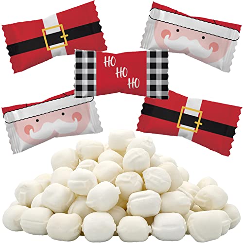 Christmas Santa Buttermints, Mint Candies, After Dinner Mints, Butter Mint Candy, Fat-Free, Koscher Certified, Einzeln Verpackt (55 Stück) von The Dreidel Company