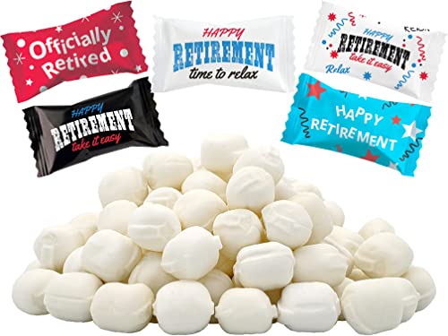 Happy Retirement Buttermints, Mint Candies, After Dinner Mints, Butter Mint Candy, fettfrei, einzeln verpackt (275 Stück) von The Dreidel Company