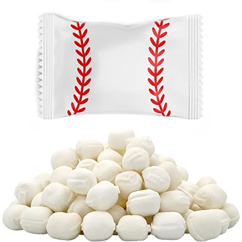 Sport Buttermints, Mint Candies, After Dinner Mints, Butter Mint Candy, fettfrei, koscher zertifiziert, einzeln verpackt (Baseball, 110 Stück) von The Dreidel Company