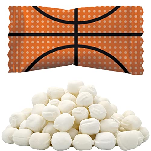 Sport Buttermints, Mint Candies, After Dinner Mints, Butter Mint Candy, fettfrei, koscher zertifiziert, einzeln verpackt (Basketball, 110 Stück) von The Dreidel Company