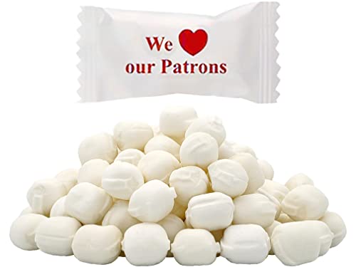 We Love Our Patrons Red Buttermints, Mint Candies, After Dinner Mints, Butter Mint Candy, fettfrei, einzeln verpackt (100 Stück) von The Dreidel Company