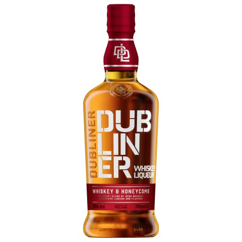 Dubliner Irish Whiskey Liqueur I Whiskey & Honeycomb I Whiskeylikör mit Honig und Karamell Geschmack I 30% Vol. I 700 ml von The Dubliner