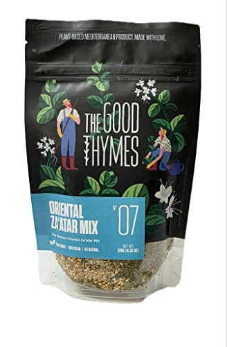 Zaatar The Good Thymes® Zatar | Zahtar | Za’atar Oriental Zaatar Mix 120Gr : Original orientalisches mediterranes Gewürz Gewürze | 100% Natürlich | 100% Vegan | ohne Konservierungsstoffe von The Good Thymes