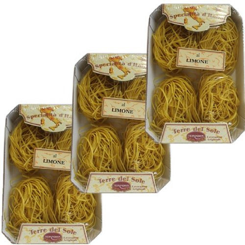 3x Terre del Sole Nudeln 'Linguine al Limone', 250 g von Terre del Sole