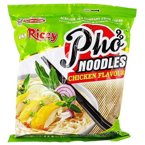 Acecook Pho Instant Reisnudeln mit Hähnchen Geschmack 24er Pack (24 x 71g) von The Great Canadian Tea