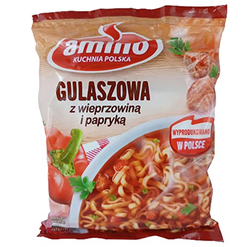 Amino Gulaszowa Polnische Instant Nudelsuppe Gulaschsuppe 22er Pack (22 x 59g) von The Great Canadian Tea