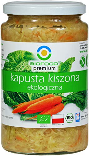 BIOFOOD Sauerkraut mit Möhren aus ökologischem Anbau 700 g Schraubglas von BIOFOOD