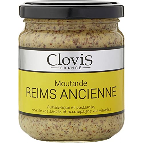 Clovis Moutarde au mout de reims á l' ancienne Senf Weinessig 200 Gramm von The Great Canadian Tea