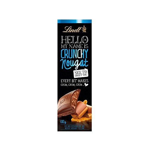 Lindt Hello Crunchy Nougat, Every Bit Makes Grum (12x100g Tafel) von The Great Canadian Tea