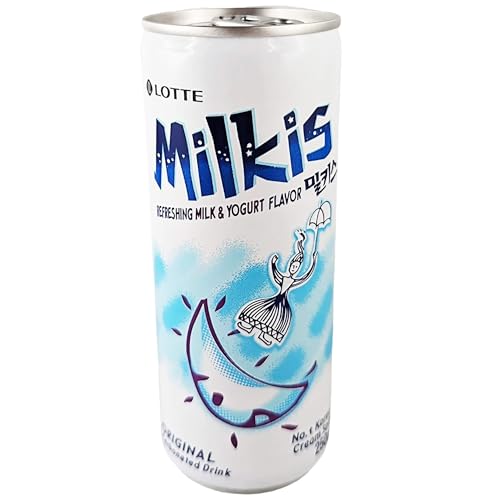 Lotte Milkis Soda Getränk Milch & Joghurt 12 Dosen (12 x 250ml) inkl. 3€ Einwegpfand von The Great Canadian Tea