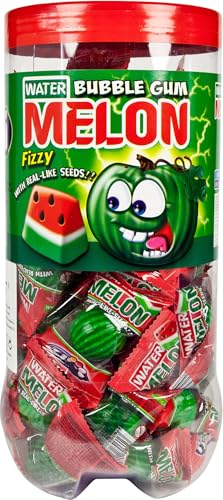 Melonen-Kaugummis XL, 50 Fruchtkaugummis mit Melonengeschmack, 3 cm Bubble Gum von The Great Canadian Tea