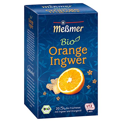 Meßmer Bio Orange Ingwer Früchtetee mit Ingwer und Orangenöl von The Great Canadian Tea