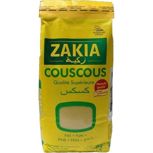 Zakia Couscous-Grieß, fein, Premium-Qualität, 5 kg (Packung mit 2 Stück) von The Great Canadian Tea