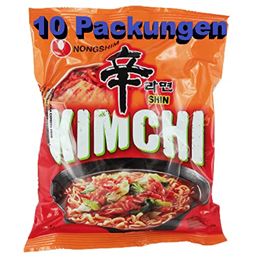 rumarkt Kimchi Instant Nudeln 10er Pack (10 x 120g) Instantgericht Instantnudeln von The Great Canadian Tea