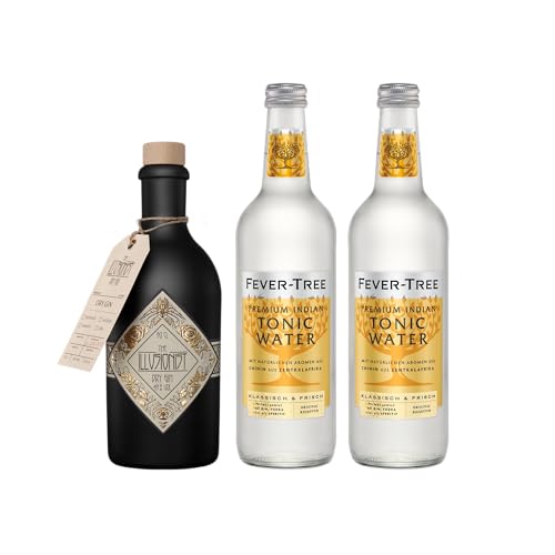 The Illusionist Dry Gin + 2x Fever-Tree Premium Indian Tonic Water 500ml | Kombi-Pack für den perfekten Gin & Tonic von The Illusionist Distillery