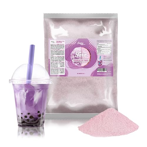 Bubble Tea Taro Milchteepulver - 1 KG | Authentisches Taro Teemischungspulver für Boba Tee | Hochwertige Zutaten ohne künstliche Farbstoffe | Tee im Restaurantstil zu Hause von The Inspire Food Company