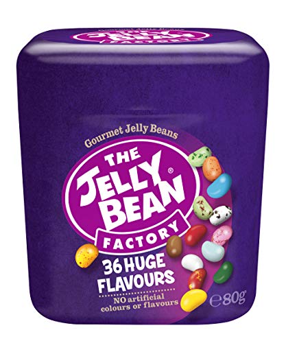 The Jelly Bean Factory 36 Riesige Geschmacksrichtungen 80 g Dose (6 Stück) von The Jelly Bean Factory