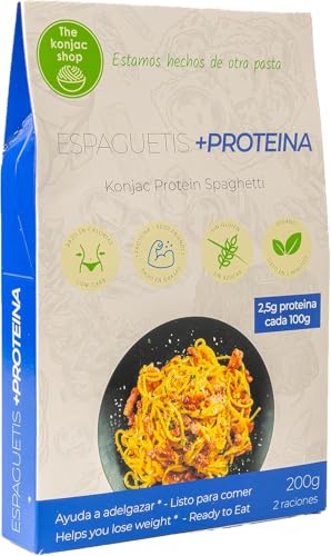 Der Konjak-Shop – Konjak-Spaghetti + Protein/Keto 270g | Shirataki – Glutenfrei | Wenig Kalorien und Kohlenhydrate (1 Stück) von The Konjac Shop