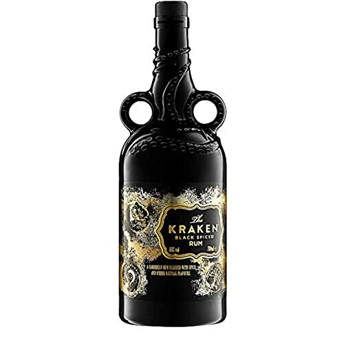 DIE KRAKE SCHWARZ LIMITED EDITION KERAMIK - UNBEKANNT TIEF - 70 CL von The Kraken