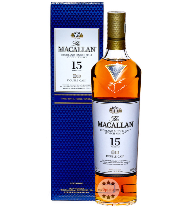 Macallan 15 Jahre Double Cask Single Malt Whisky (43 % Vol., 0,7 Liter) von The Macallan Distillery