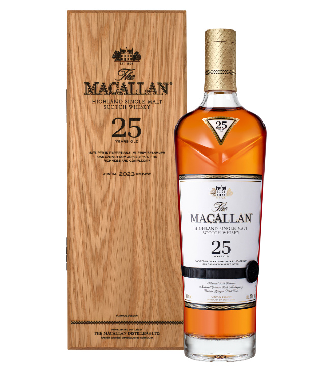 Macallan 25 Jahre Sherry Oak Single Malt Whisky (43 % vol, 0,7 Liter) von The Macallan Distillery