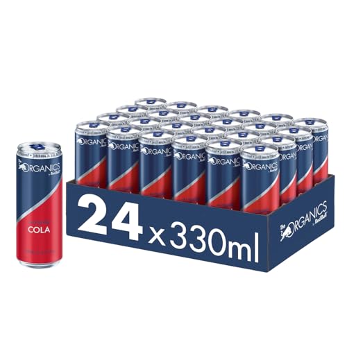 Organics Simply Cola by Red Bull 330ml - 24er Palette Dosen - koffeinhaltiges Bio-Getränk 100% natürliche Zutaten, EINWEG (24 x 330 ml) von The ORGANICS by Red Bull