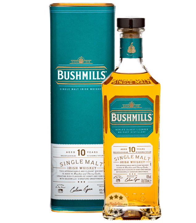 Bushmills 10 Jahre Single Malt Irish Whiskey (40 % Vol., 0,7 Liter) von The Old Bushmills Distillery & Co