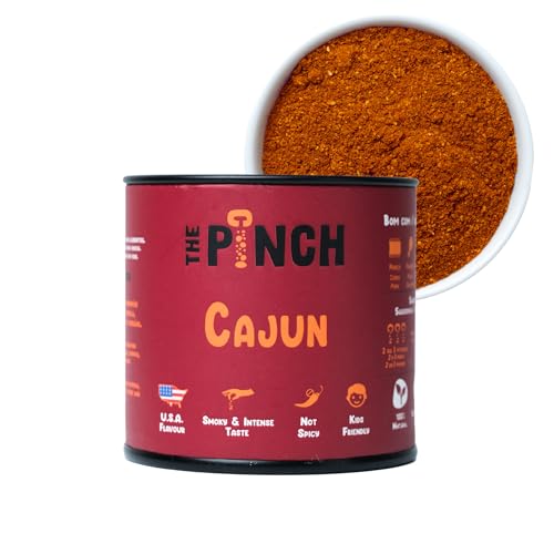 THE PINCH Cajun BBQ Seasoning - 100% Natural and Salt Free. Easy to use, seasoning: Chicken Wings, Hamburgers and Veggie Burgers Louisiana Style. 45g Package von The Pinch