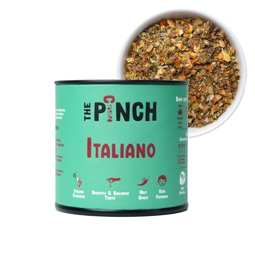 THE PINCH Italian Salt Free Seasoning - 100% Natural - Authentic Flavor for Pasta, Bruschetta, Salads, Roasted and Grilled Vegetables. Easy to Use and Healthy. 45g package. von The Pinch