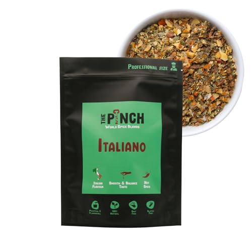 THE PINCH XL Italiano Salt Free Seasoning - 100% Natural - Authentic Flavour for Pasta, Bruschetta, Salads, Roasted and Grilled Vegetables. Easy to Use and Healthy. 400g package. von The Pinch