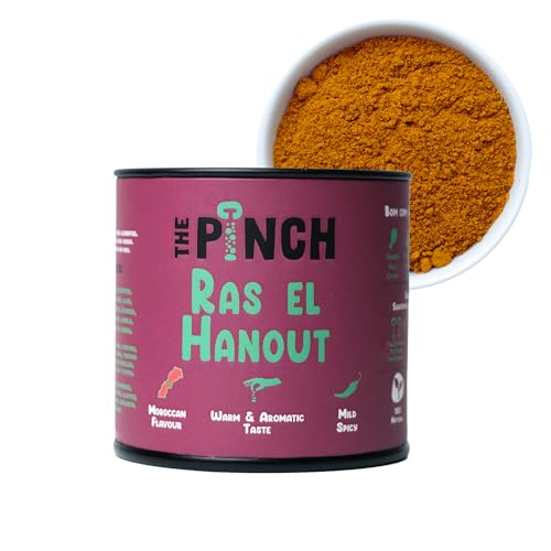 THE PINCH Ras el Hanout 100% Natural and Salt-Free Maghreb Seasoning - Healthy and easy to use. Very tasty in various vegan recipes such as roasted vegetables, couscous and lentil stew. 45g package. von The Pinch