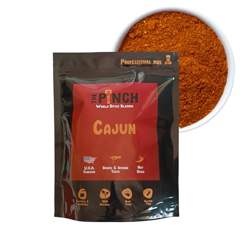 THE PINCH XL Cajun BBQ Seasoning - 100% Natural and Salt Free. Easy to use, seasoning: Chicken Wings, Hamburgers and Veggie Burgers Louisiana Style. 400g Package von The Pinch