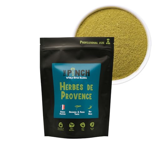 THE PINCH XL Herbes de Provence French Inspired Salt Free Seasoning - 100% Natural and Easy to Use on Eggs, Mushrooms, Potatoes and Meats. Healthy and Delicious Provencal Style. 400g package. von The Pinch