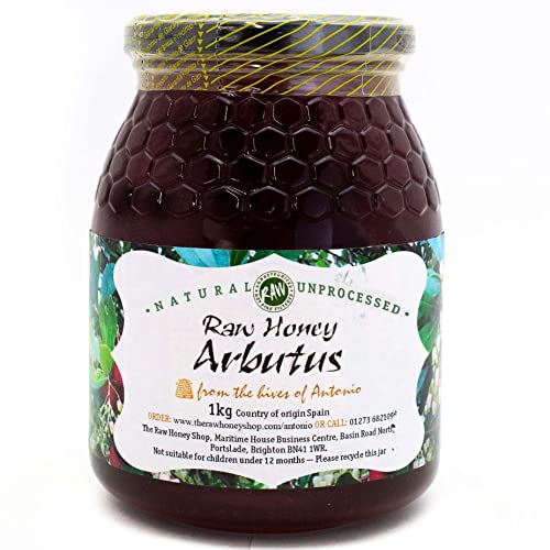 'Antonio's Raw Arbutus Honey |Antioxidant & Mineral Rich |Unpasteurised |Single Origin |The Raw Honey Shop |(1kg) von The Raw Honey Shop