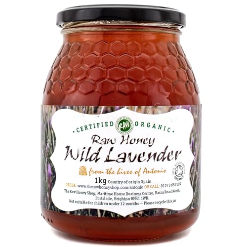 Antonio's Raw Certified Organic Wild Lavender Honey |Pure Wilderness Honey |Unpasteurised |Single Origin |The Raw Honey Shop |(970g) von The Raw Honey Shop