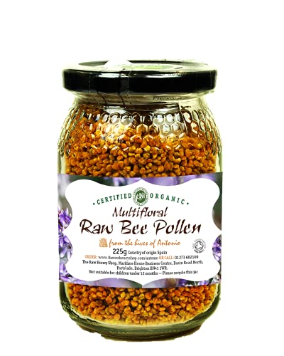 Antonios Rohe Getrocknete Bio Bienenpollen Aus Kontrolliert Biologischem Anbau 225g | Berg- und Waldquelle | Nährstoffreich | The Raw Honey Shop von The Raw Honey Shop