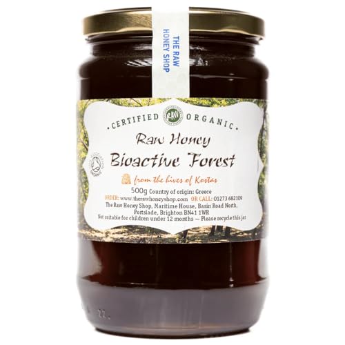 ROHER GRIECHISCHER BIO WALD-HONIG 500g, Aktiv 23.5 - aus dem Natura 2000 Schutzgebiet Mount Kissavos, Laborgeprüft als Echt und 100% Reiner Naturhonig, Roh, Unpasteurisiert, The Raw Honey Shop von The Raw Honey Shop