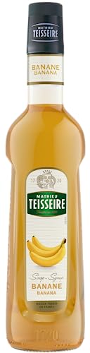 Mathieu Teisseire Banane Sirup, für Getränke, Erfrischungsgetränke, Cocktails, Kaffee und Desserts, Flasche 70 cl von Mathieu Teisseire