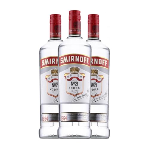 Wodka Smirnoff Nº 21 1 L (Karton mit 3 Flaschen von 1 L) von The Smirnoff Company