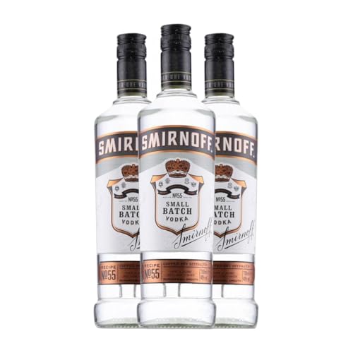 Wodka Smirnoff Nº 55 70 cl (Karton mit 3 Flaschen von 70 cl) von The Smirnoff Company