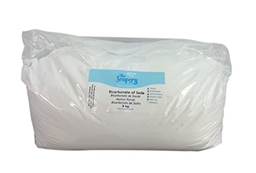 Natron Pulver 5kg Lebensmittelqualität – Natriumhydrogencarbonat (E500ii) - NaHCO3 - Backsoda - Bakingsoda - Basenbad von The Soapery