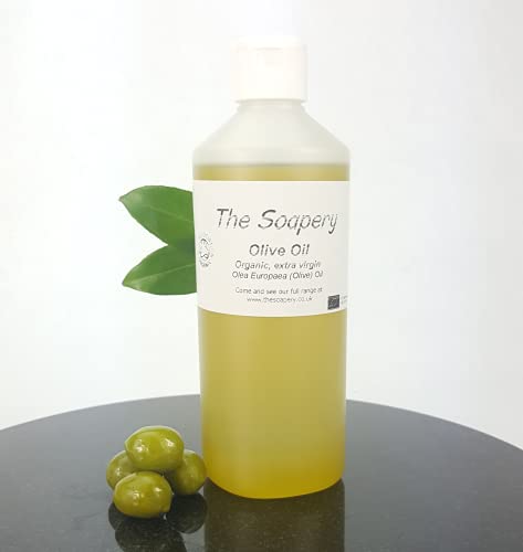 Olivenöl Bio 500 ml – extra nirgin, kaltgepresst, roh, rein, unraffiniert von The Soapery