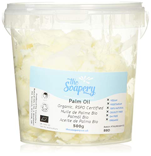 Palmöl 1kg – Bio RSPO-bescheinigt 100% rein,1kg (2x500g) von The Soapery