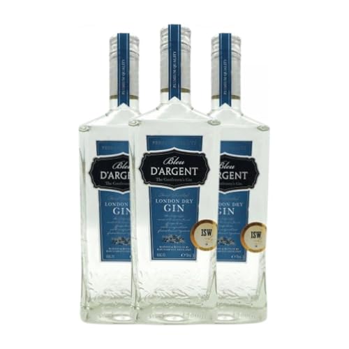 Gin The Sting Gin Bleu d'Argent 70 cl (Karton mit 3 Flaschen von 70 cl) von The Sting London Dry Gin