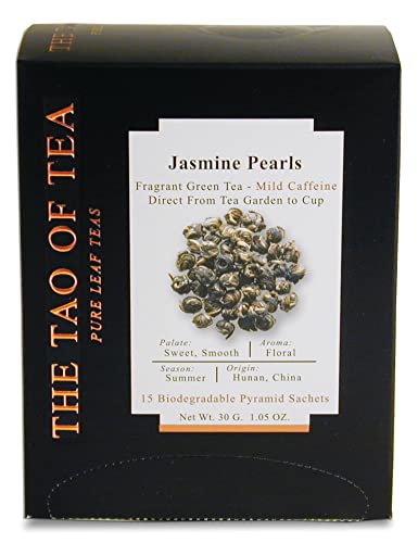 The Tao of Tea Jasmine Pearls Box Pyramid Sachets, 1.05 Ounce, Box of 15 Sachets von The Tao of Tea