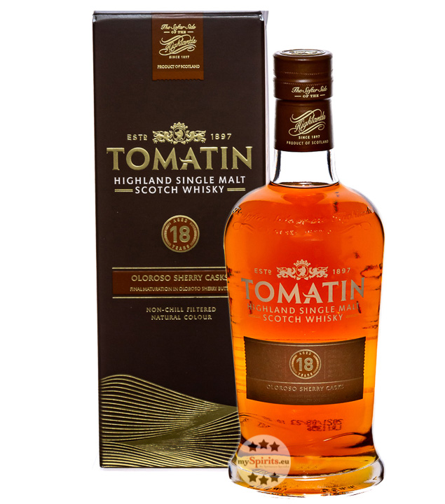 Tomatin 18 Highland Single Malt Whisky (46 % Vol., 0,7 Liter) von The Tomatin Distillery