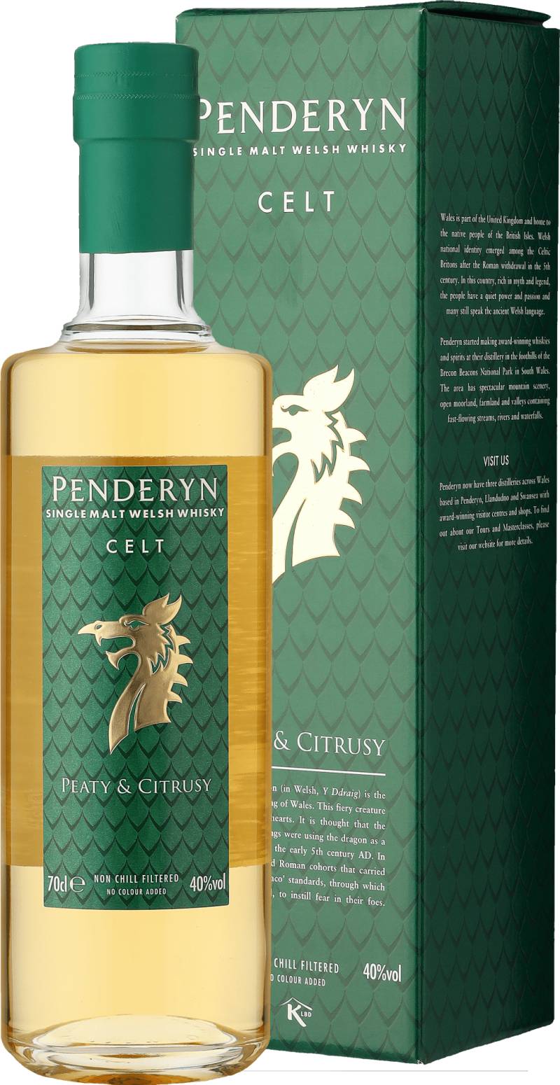 Penderyn Dragon Range Celt Single Malt Welsh Whisky